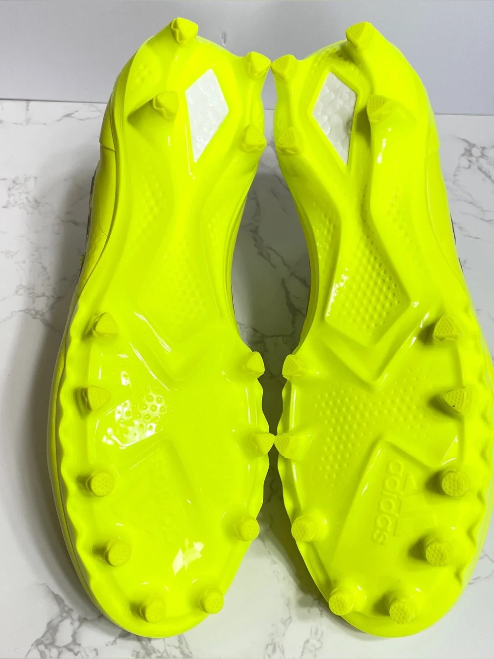 adidas UltraBoost Football Cleats Men's Szs 10 & 10.5 Solar Yellow Silver JP7413